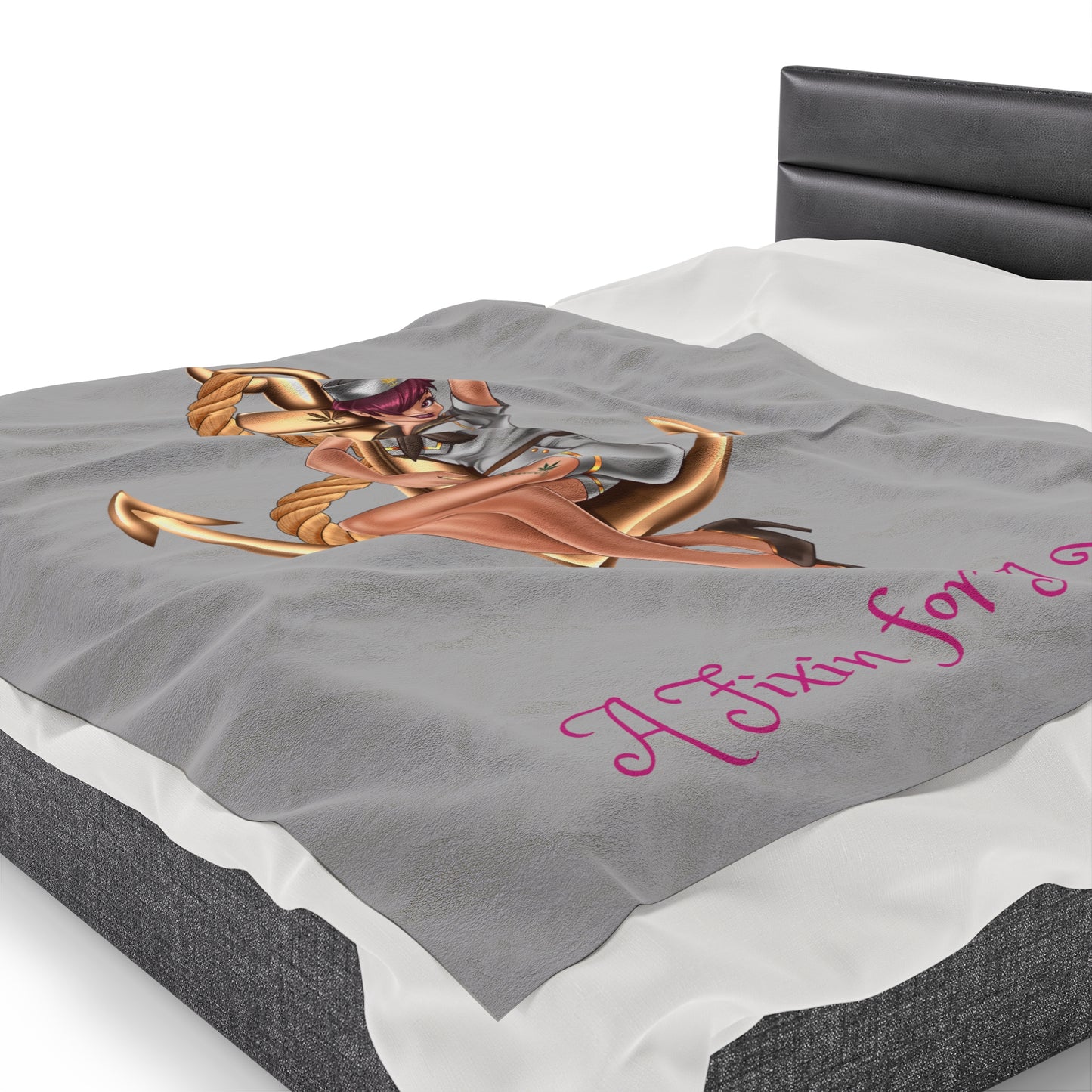 Velveteen Plush Blanket by Queen Mary