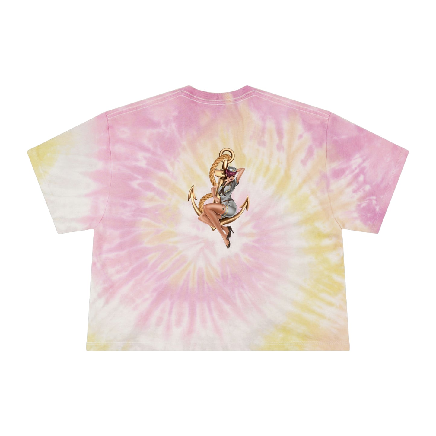 Women's Tie-Dye Crop Tee by Queen Mary