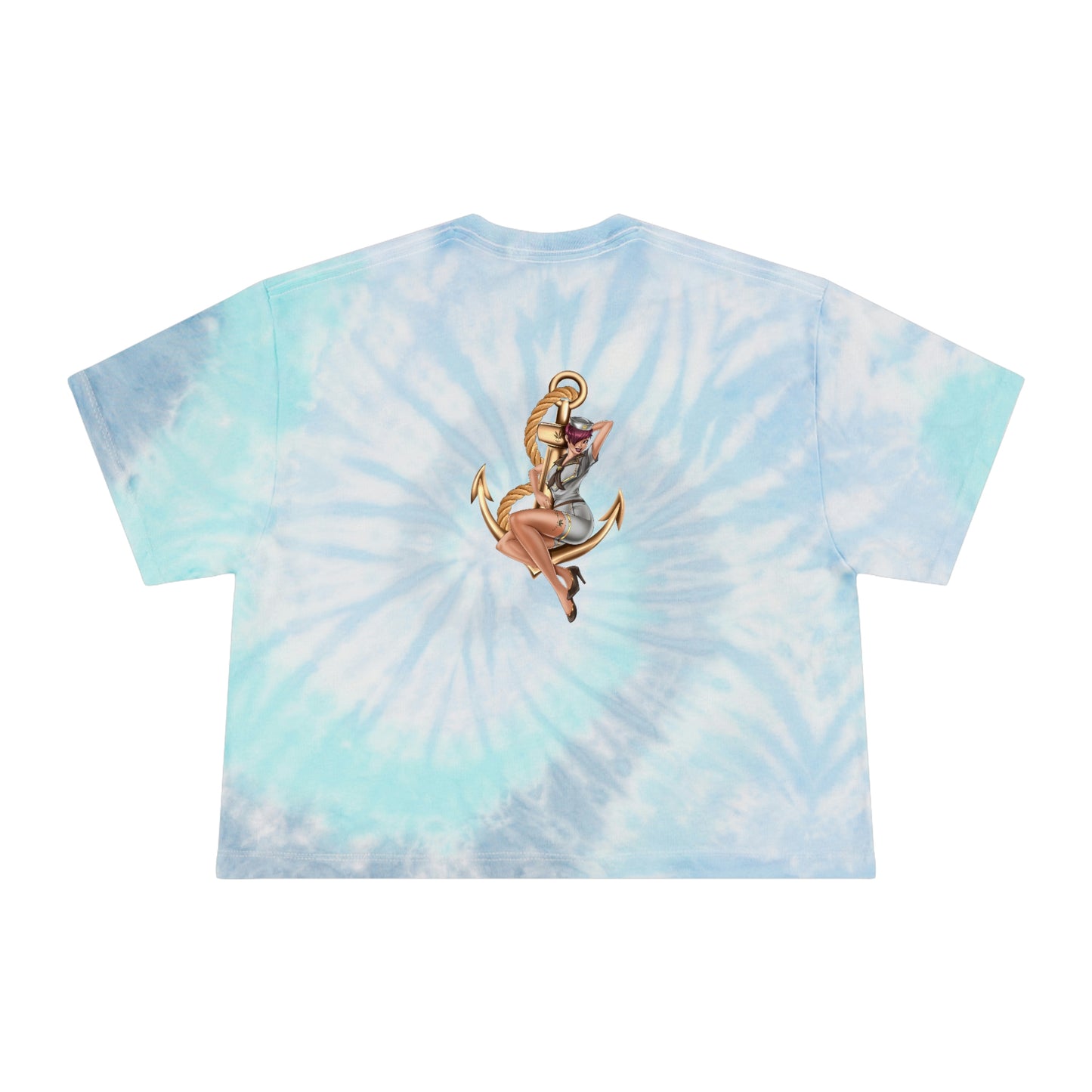 Women's Tie-Dye Crop Tee by Queen Mary