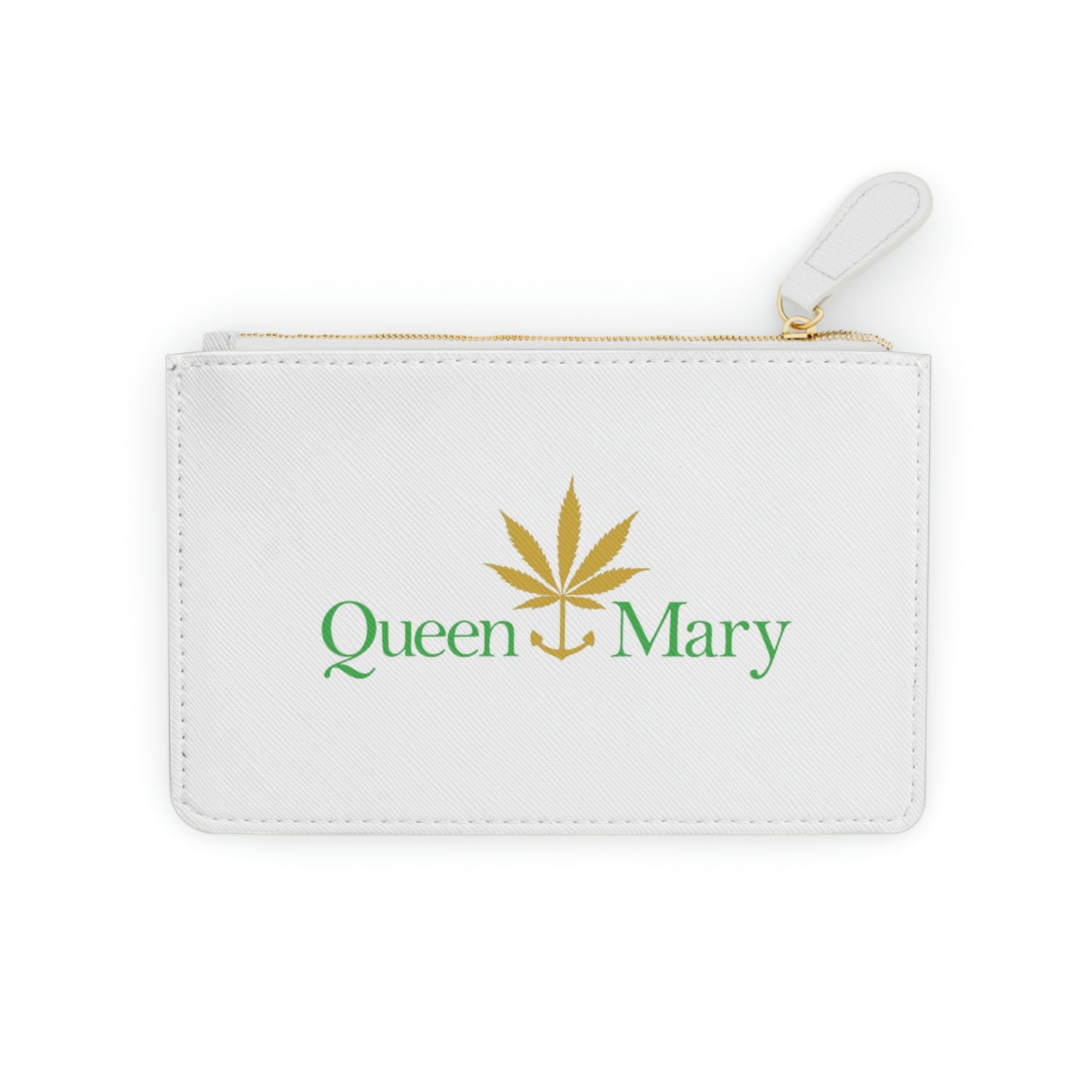 Leather Mini Clutch Bag by Queen Mary