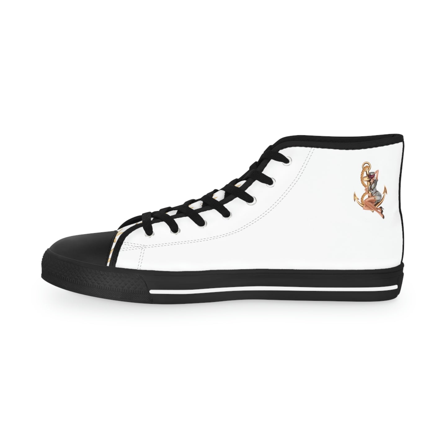 Men's High Top Fashion Sneakers by Queen Mary