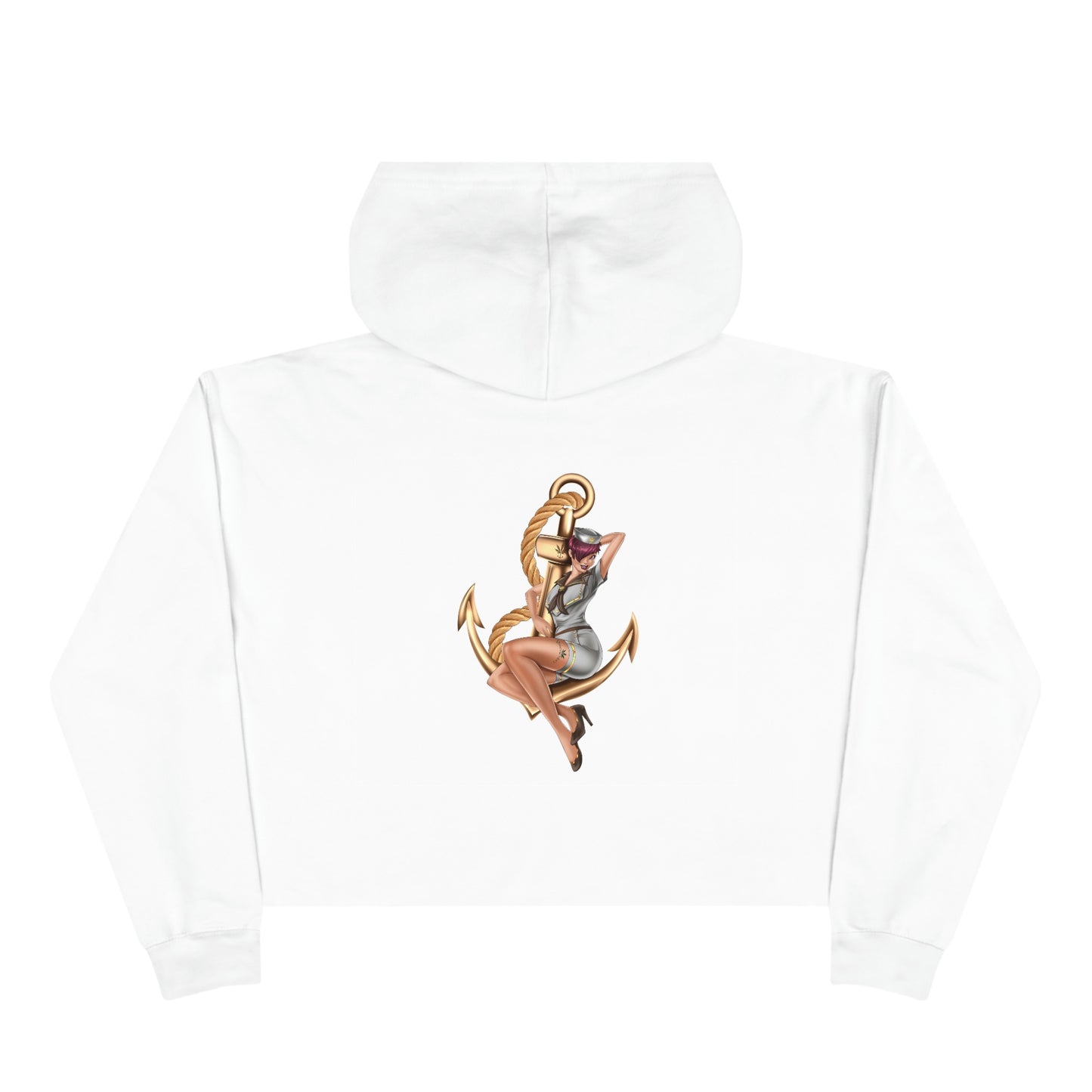 Fashion Crop Hoodie by Queen Mary