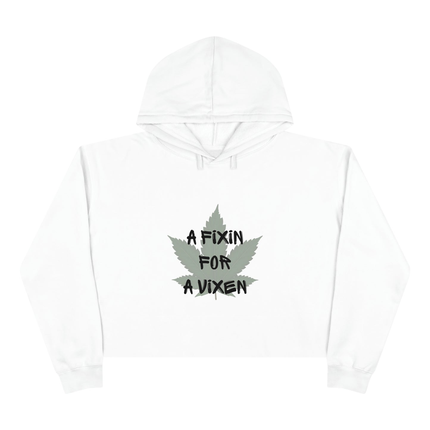 Fashion Crop Hoodie by Queen Mary