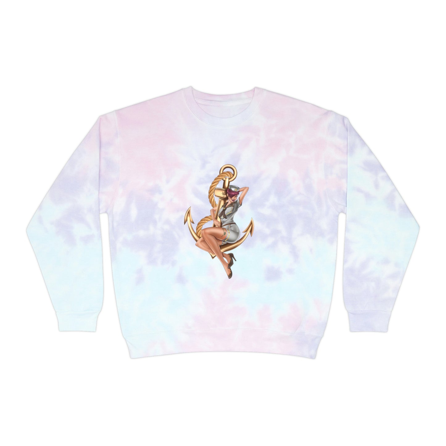 Fashion Tie-Dye Sweatshirt by Queen Mary